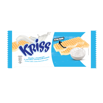 KRISS WAFERS WITH CREAM FLAVORED CREAM 180G