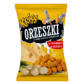 KRISS CHEESE & ONION CRACKER NUTS 120 G